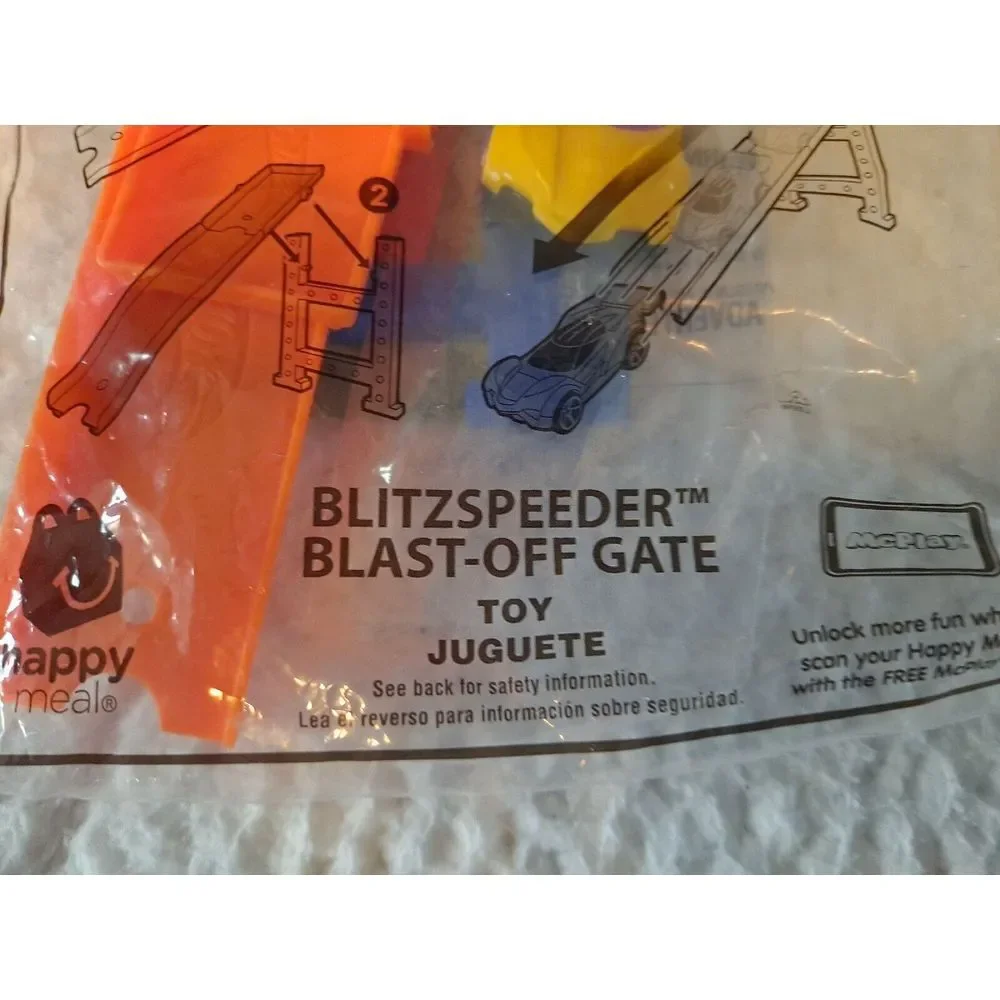 2019 Hot Wheels‎ McDonald's Happy Meal #2 Blitzspeeer Blast Off Gate